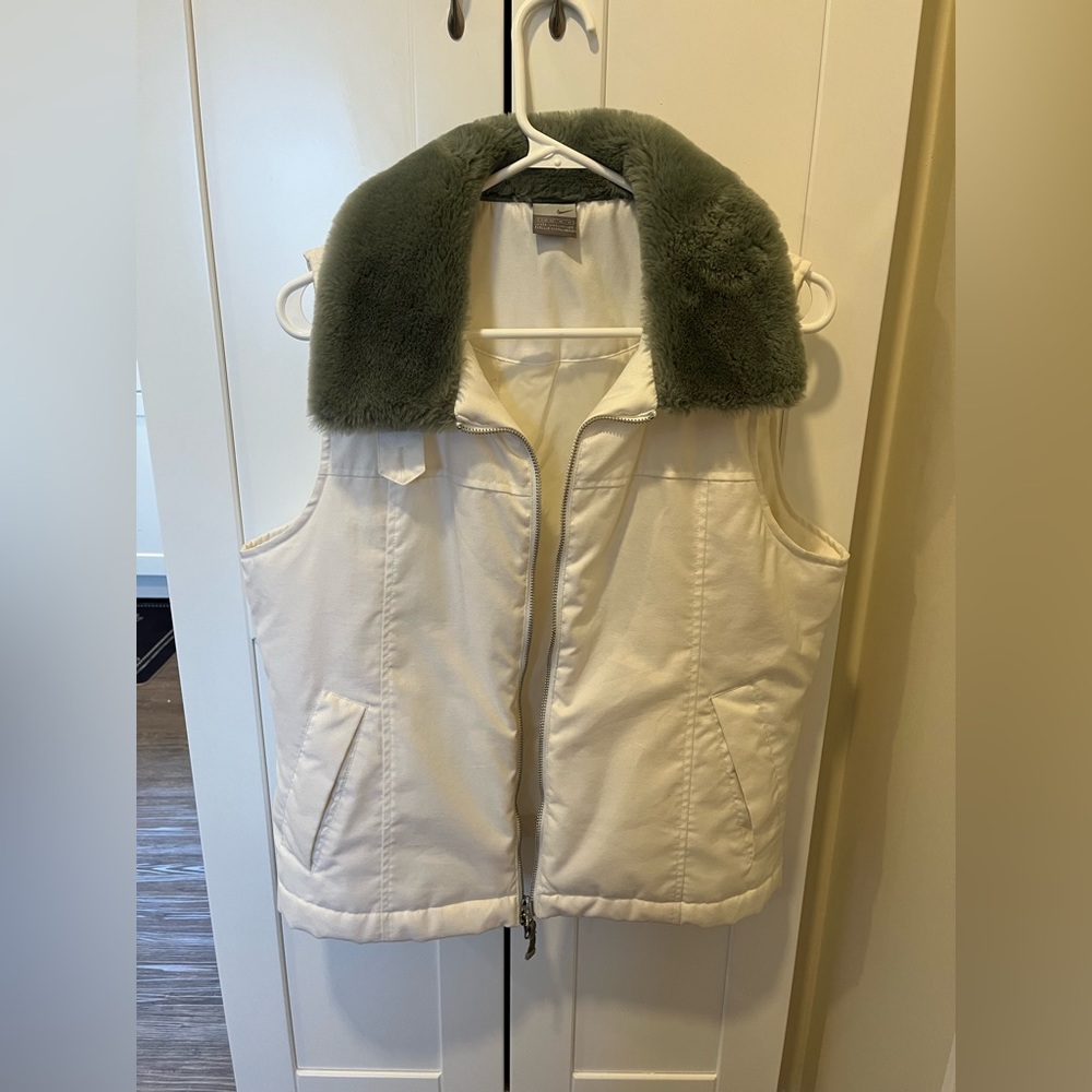 2 for. 30 sale! Nike faux fur sherpa collar vest